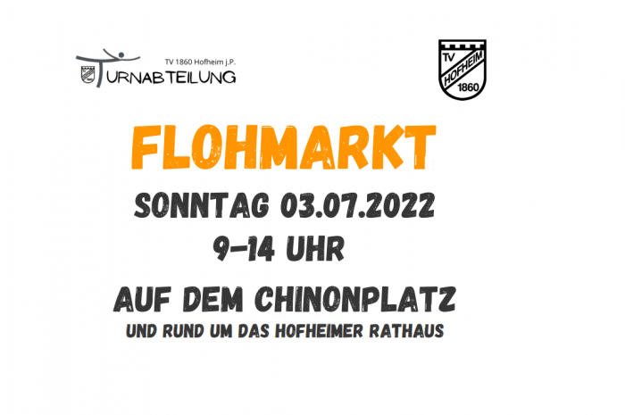 Turnen: TV 1860 Hofheim Flohmarkt findet wieder statt